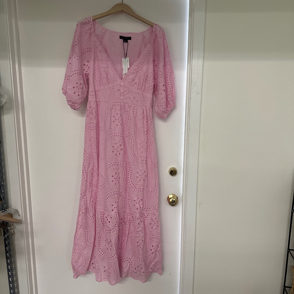 Pink Eyelet Dress size 6